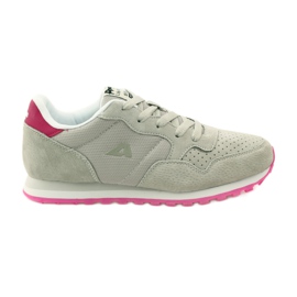American Club Legata sportiva in pelle americana 6506 grigio rosa