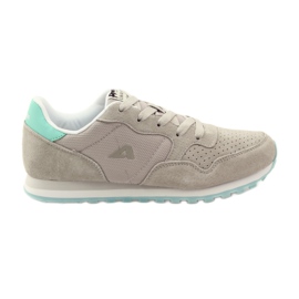 American Club Scarpe sportive in pelle americane 6506 grigio multicolore