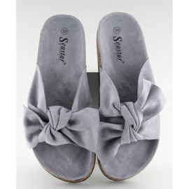 Ciabatte Da Donna Su Sughero Grigio Ck02 Grigio