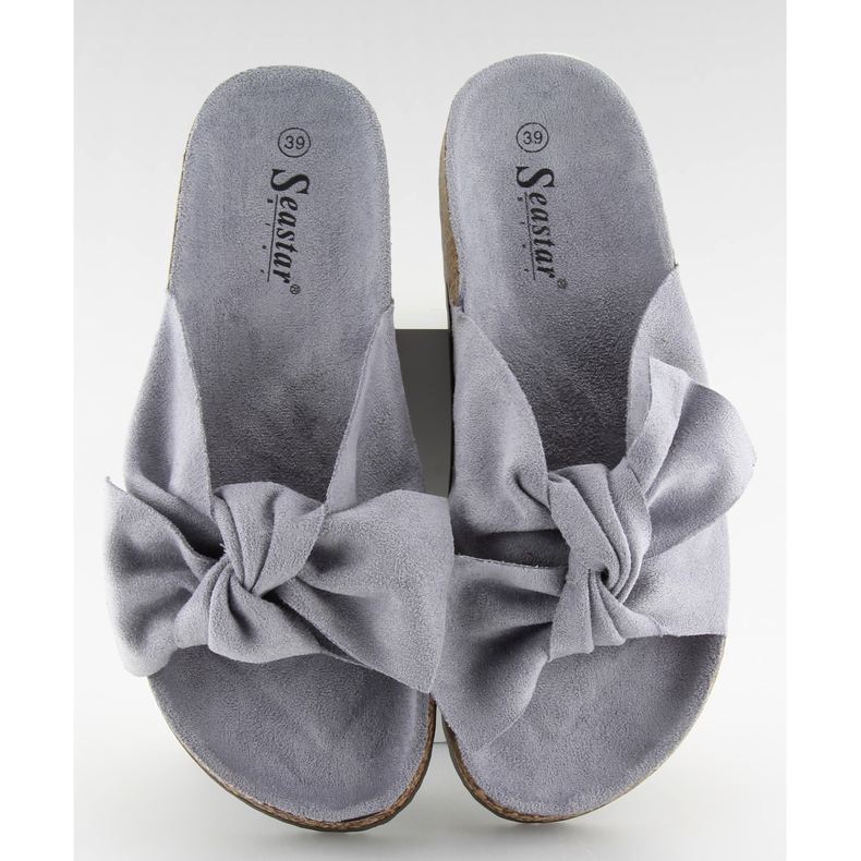 Ciabatte Da Donna Su Sughero Grigio Ck02 Grigio