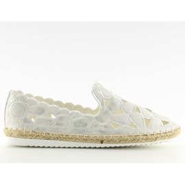 Espadrillas bianche traforate da donna LT86 White bianco