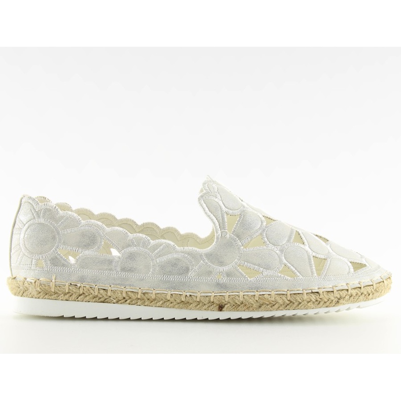 Espadrillas bianche traforate da donna LT86 White bianca