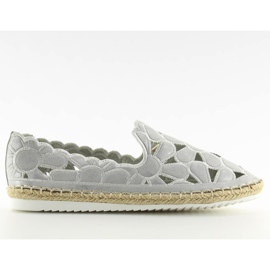 Espadrillas da donna traforate argento LT86 Silver grigio