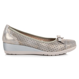 Vinceza Ballerina con fiocco grigio