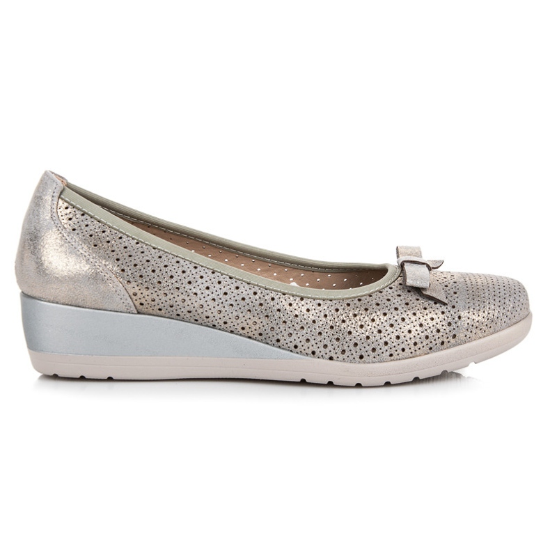Vinceza Ballerina con fiocco grigio