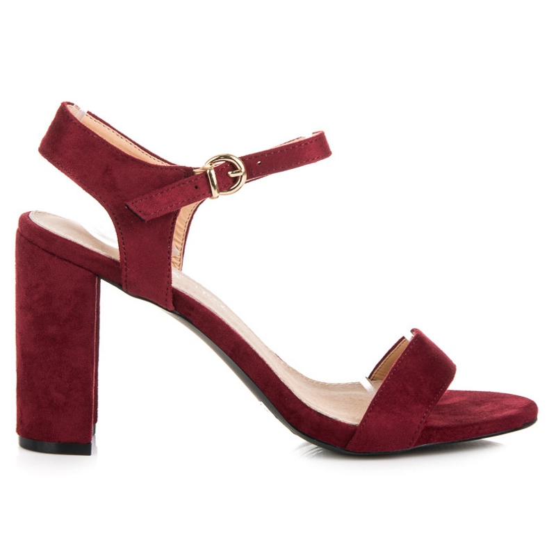 Vinceza Sandali bordeaux sul palo rosso