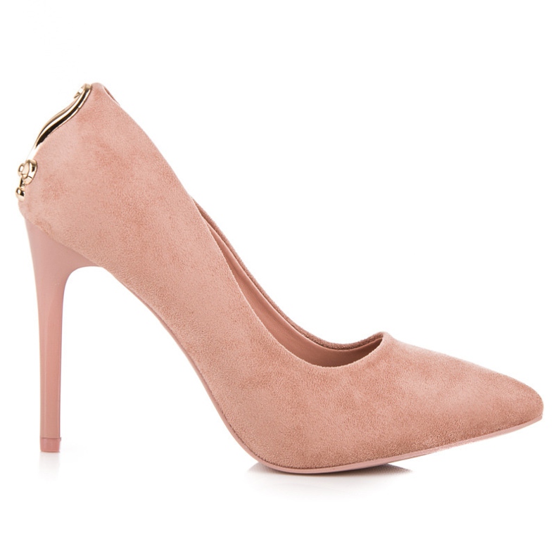 Seastar Tacchi In Pelle Scamosciata Con Ornamento rosa