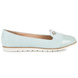 Vices Eleganti ballerine in pelle scamosciata blu