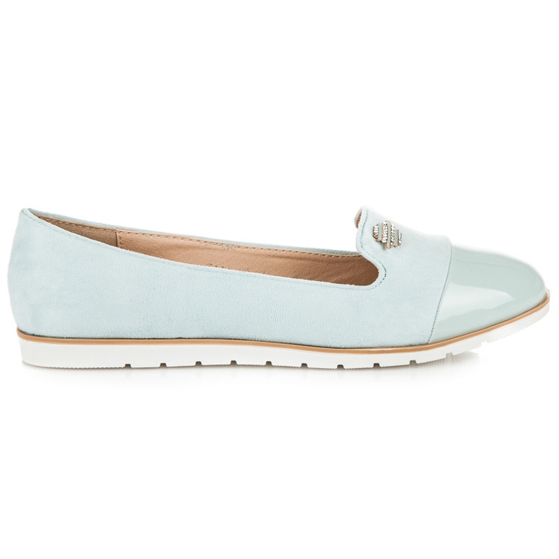 Vices Eleganti ballerine in pelle scamosciata blu