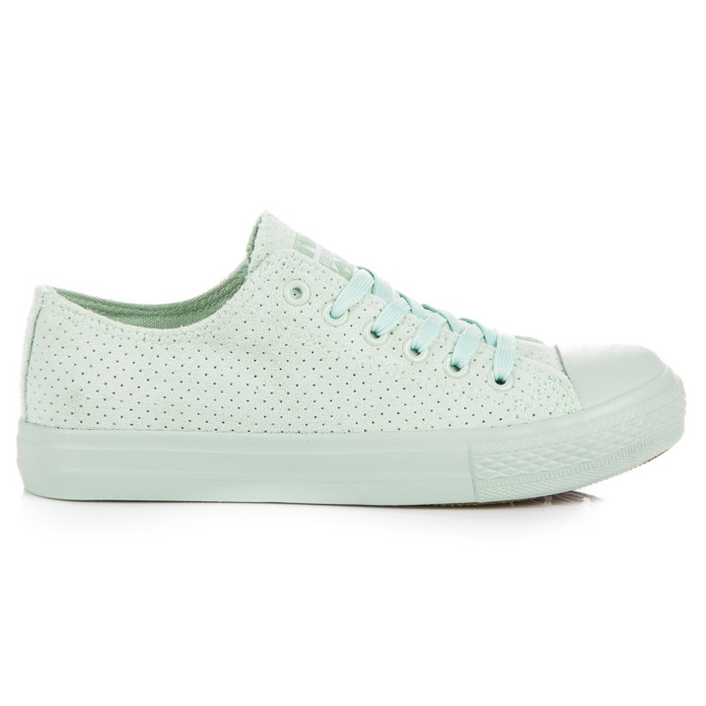 Sneakers in camoscio menta verde
