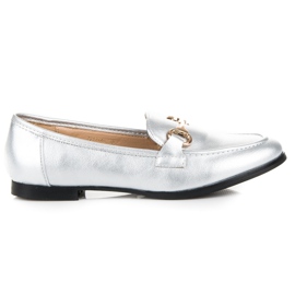 Vices Mocassini slip-on argento grigio