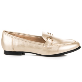 Vices Mocassini Slip On Dorati d'oro