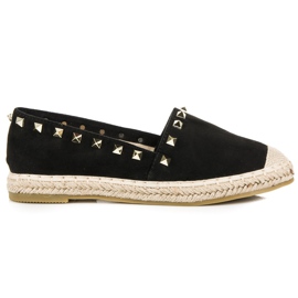 Seastar Espadrillas in camoscio con borchie nero