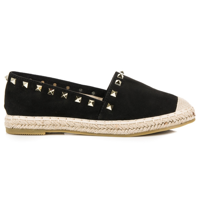 Seastar Espadrillas in camoscio con borchie nero