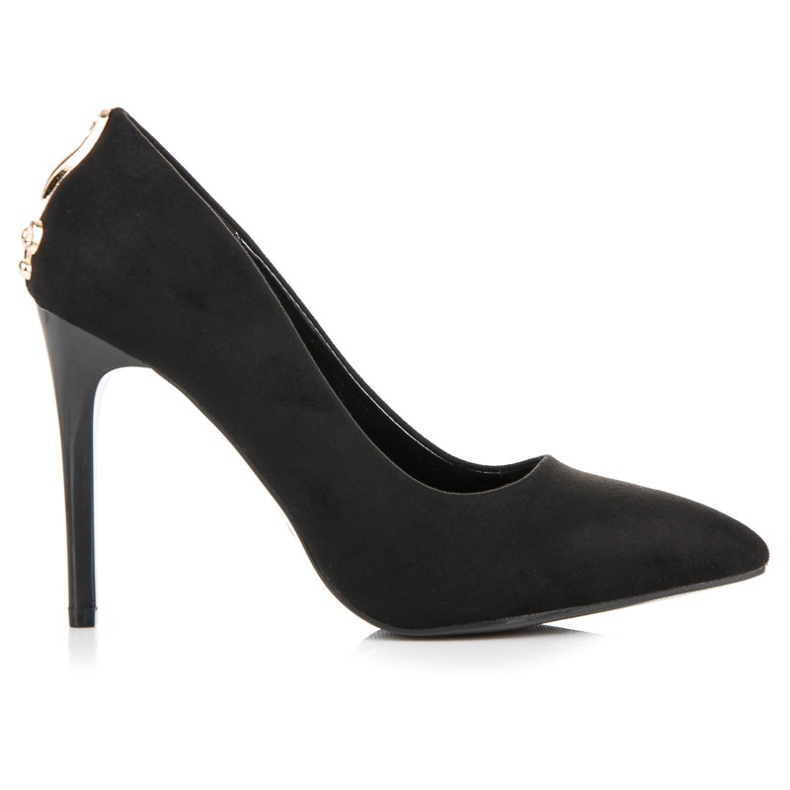 Seastar Tacchi In Pelle Scamosciata Con Ornamento nero