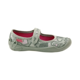 Ciabatte ballerine cuori Befado 114x284 rosa grigio