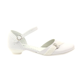 Décolleté ballerine comunione Miko 714 bianche bianco