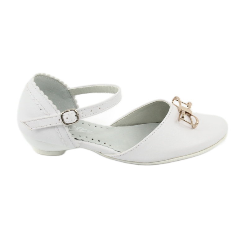 Décolleté ballerine comunione Miko 707 bianco bianca