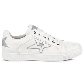 Scarpe sportive per la primavera bianca