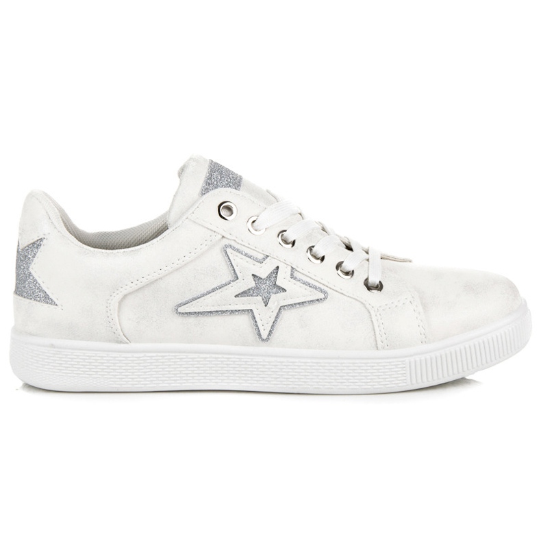 Scarpe sportive per la primavera bianca