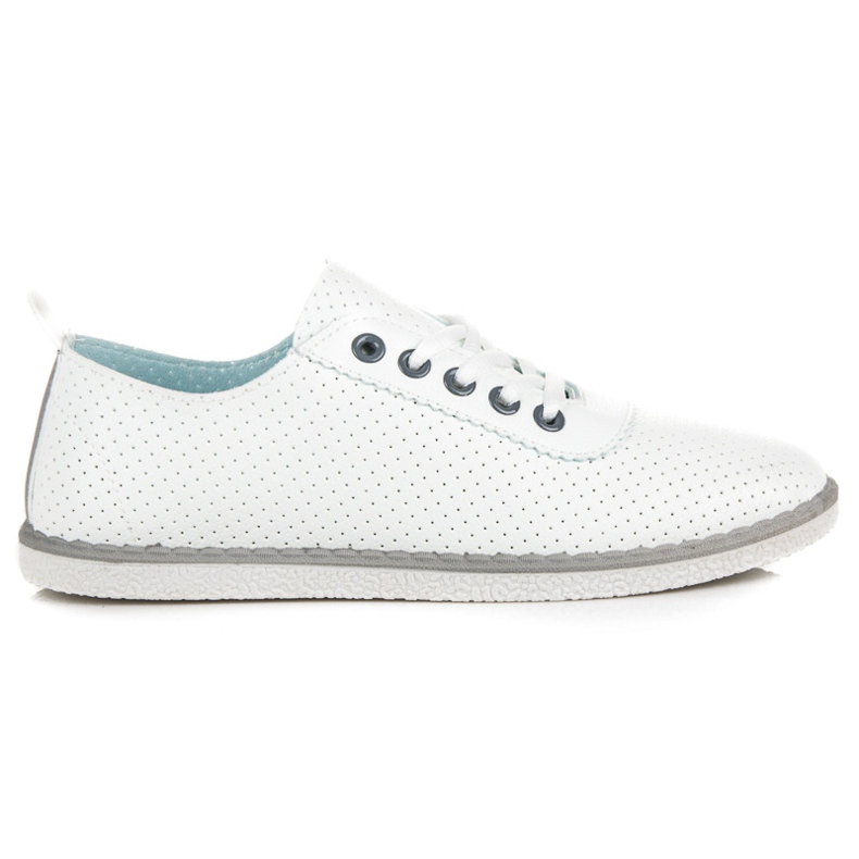 Sneakers primaverili con rilegatura bianca