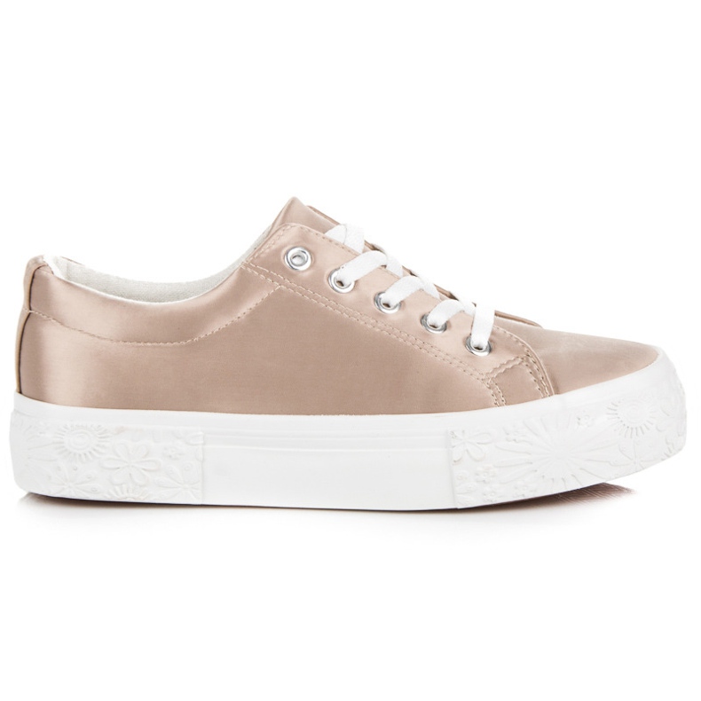 Kylie Sneakers in raso sulla piattaforma giallo