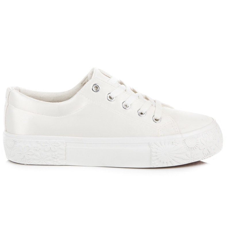 Kylie Sneakers in raso sulla piattaforma bianca