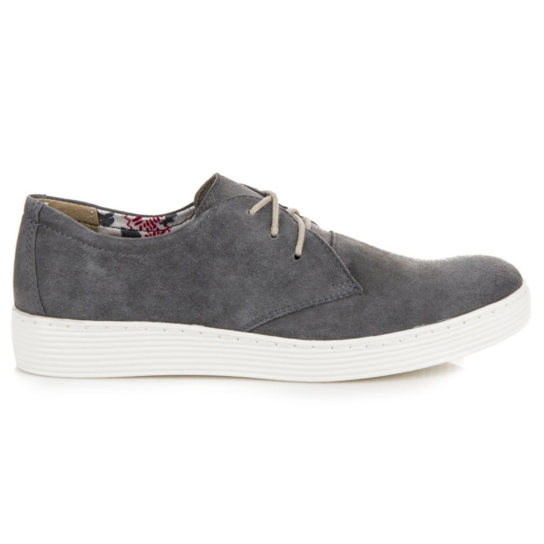 Vinceza Scarpe sportive in pelle grigio