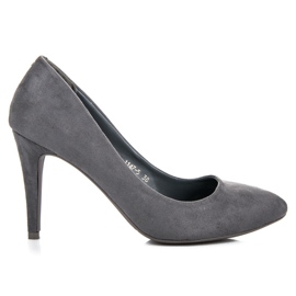 Vices Tacchi in pelle scamosciata grigio