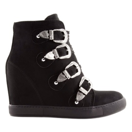 Sneakers da Donna Nere 100-852Bas-1 Nere nero