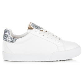 Vices Sneakers bianche a cuore dolce bianca grigio