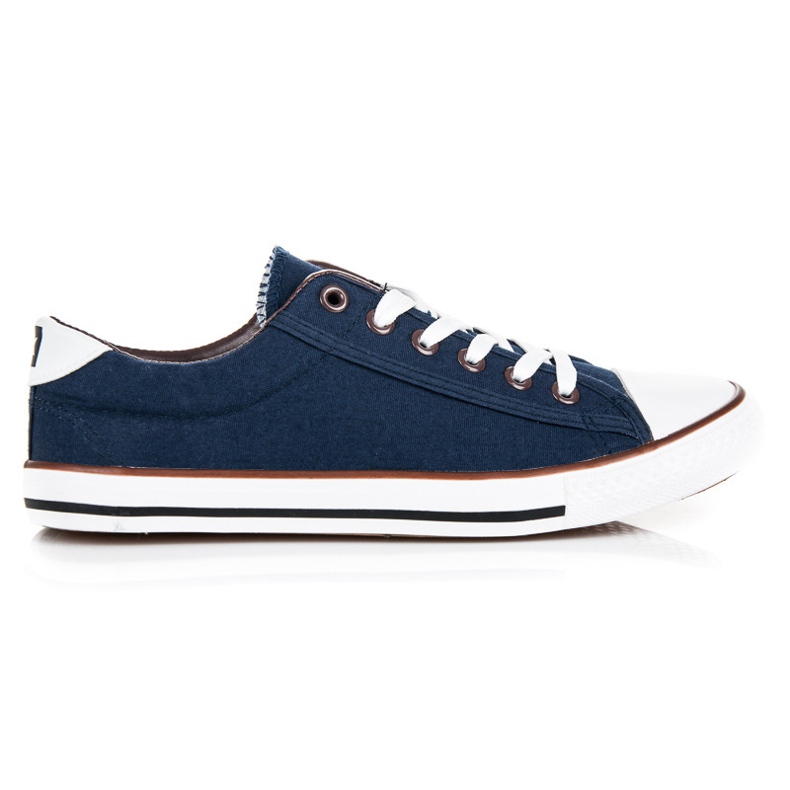 Seastar Sneakers allacciate Old School blu navy marrone