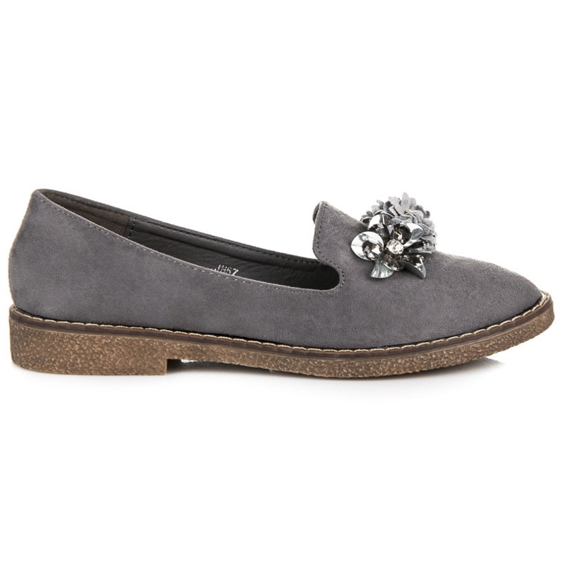 Seastar Scarpe in camoscio con ornamento grigio