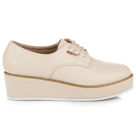 Vices Morse per scarpe con zeppa allacciate marrone