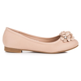 Vices Ballerine da donna con fiori marrone