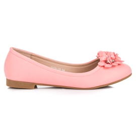 Vices Ballerine da donna con fiori rosa