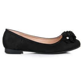 Vices Ballerine da donna con fiori nero