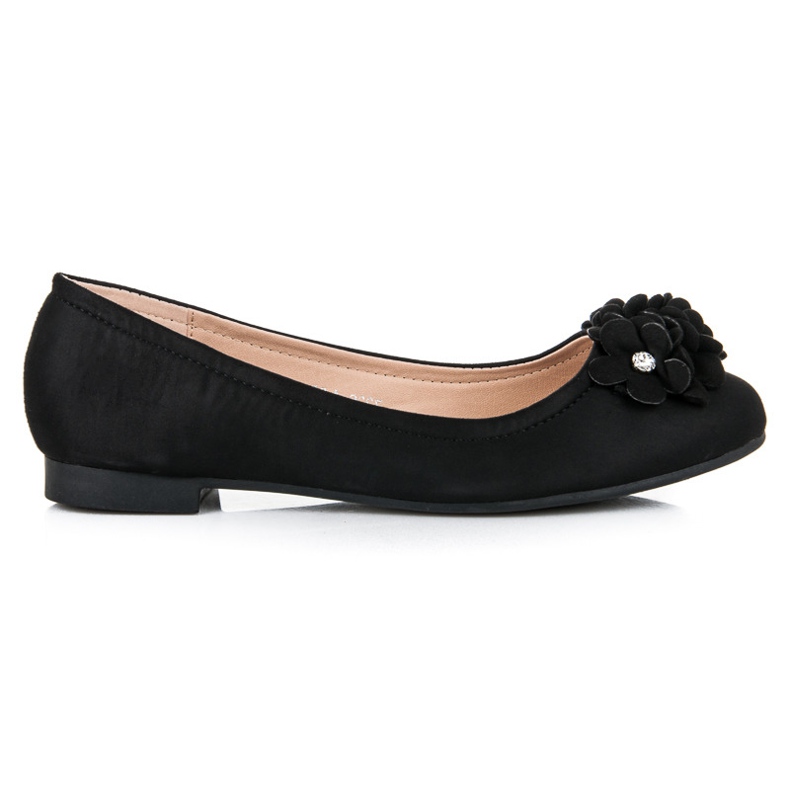 Vices Ballerine da donna con fiori nero