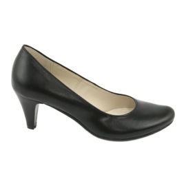Décolleté da ufficio Gregors 465 in pelle nera nero