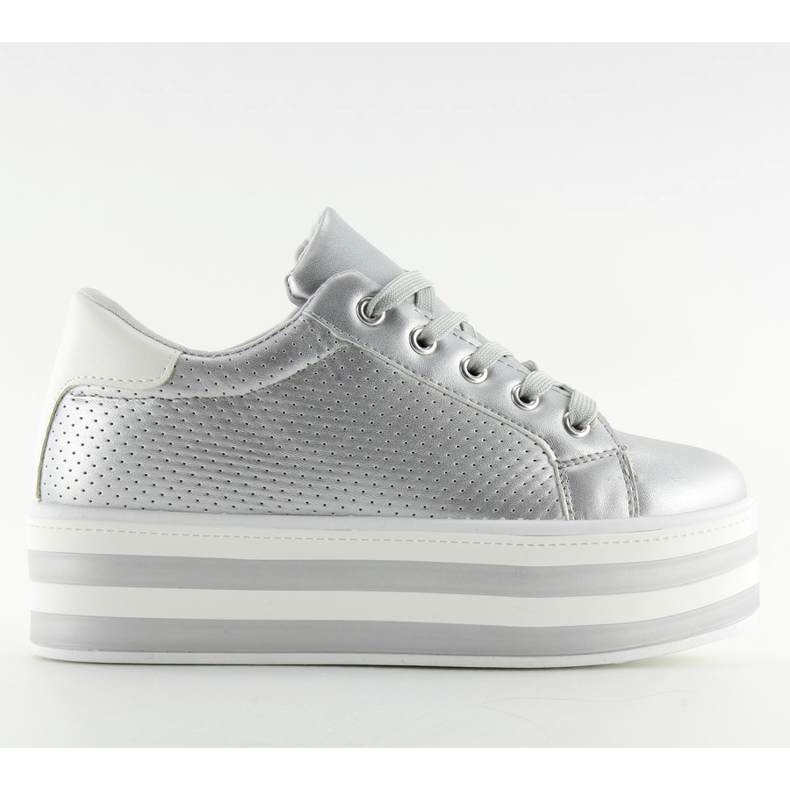 Argento NB183P Sneakers argento su suola alta grigio