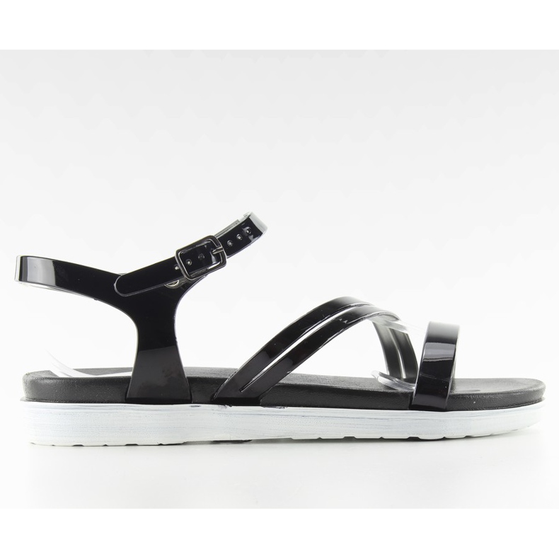 Sandali da donna in gomma 9-53 neri Ii-Gat nero