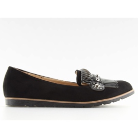 Mocassini neri da donna neri DM30P Nero