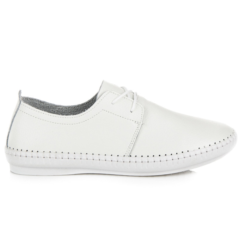 Vinceza Sneakers allacciate leggere bianca
