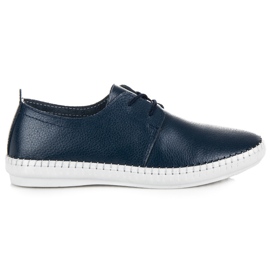 Vinceza Sneakers in pelle leggera allacciate blu