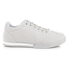 Vices Scarpe sportive in pelle scamosciata grigio