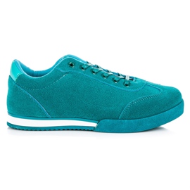 Vices Scarpe sportive in pelle scamosciata verde