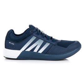 Scarpe sportive stringate blu navy
