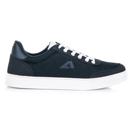 American Club Sneakers in pelle club americano blu navy