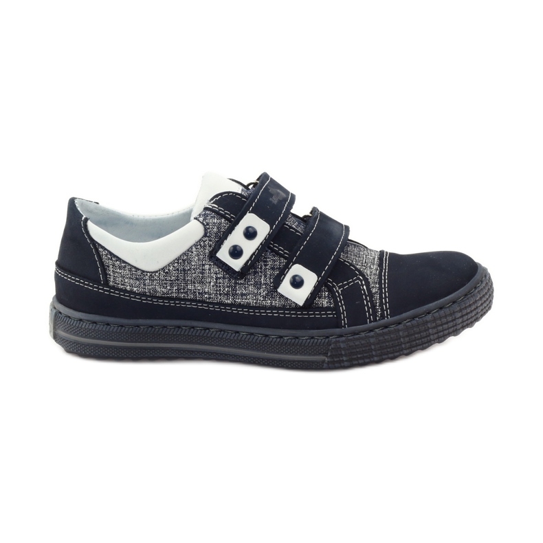Scarpe con velcro Ren But 4299 blu navy bianca