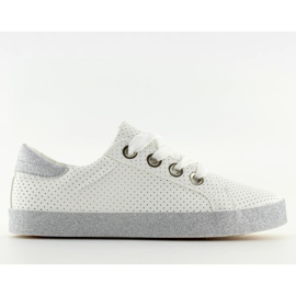 Sneakers da donna bianche AK03P Bianche bianco